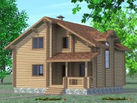 Проект деревянного дома Минимал