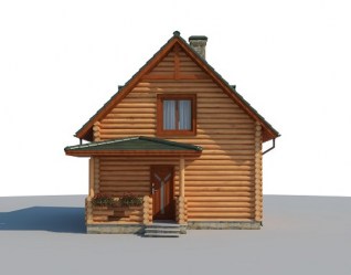 Проект деревянного дома Гостевой вид 1