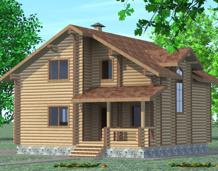 Проект деревянного дома Минимал