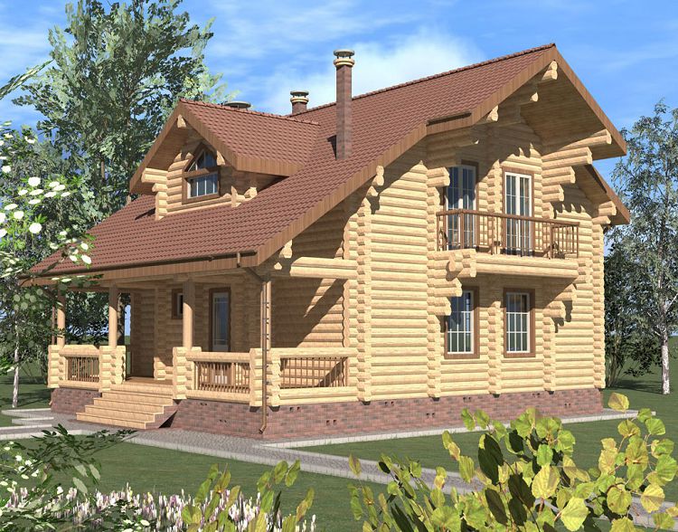 Проект деревянного дома Комфорт