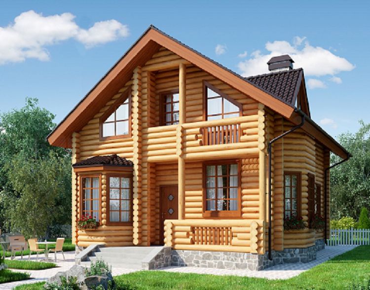 Проект деревянного дома Милан