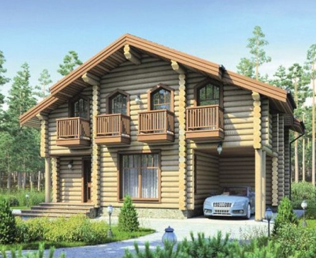 Проект деревянного дома Коламбия