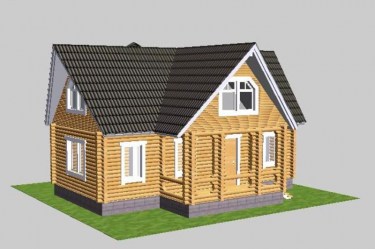 Проект деревянного дома Уют-1 второй вид