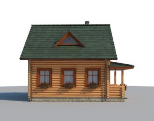 Проект деревянного дома Гостевой вид 2
