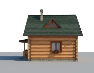 Проект деревянного дома Гостевой вид 4