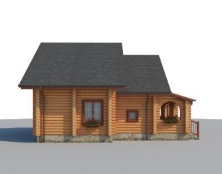 Проект деревянного дома Идель вид 2