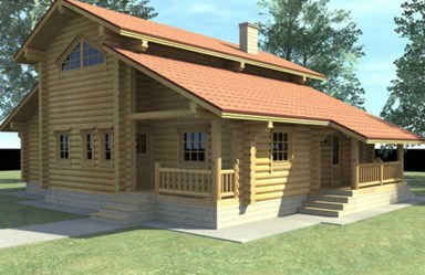Проект деревянного дома Иваныч вид 1