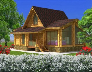 Проект деревянного дома Люкс