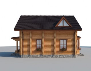 Проект деревянного дома Милан вид 1