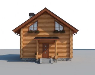 Проект деревянного дома Милан вид 2