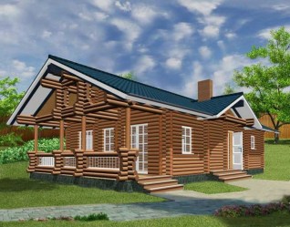 Проект деревянного дома Оригинальный