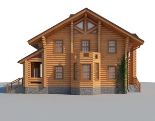 Проект деревянного дома Простор вид 1