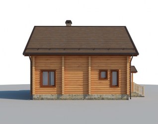 Проект деревянного дома Ведаль вид 2
