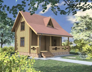 Проект деревянного дома Дачный