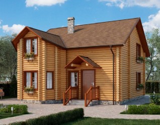 Проект деревянного дома Лагуна