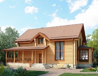 Проект деревянного дома Видный